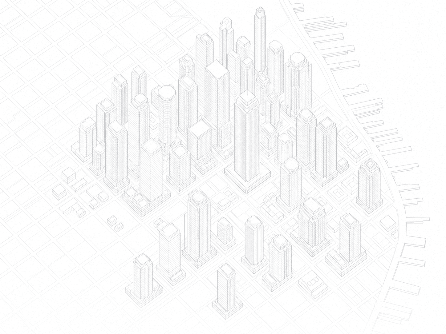 Architectural map of San Francisco office properties